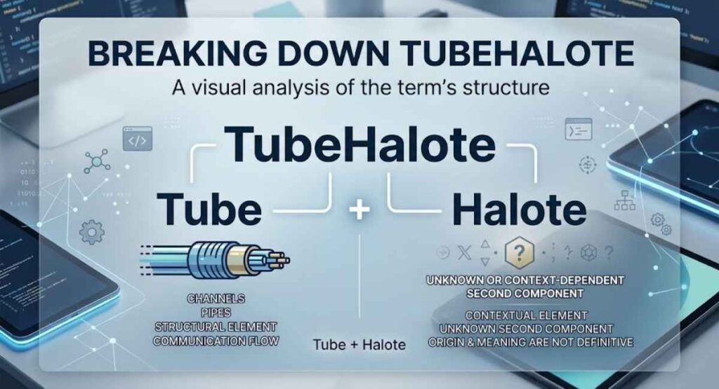 Breaking down the word TubeHalote into Tube and Halote